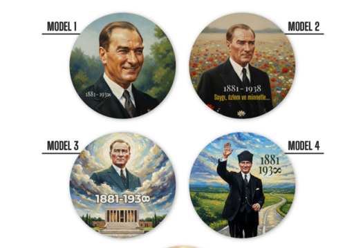 Atatürk Temalı Rozet