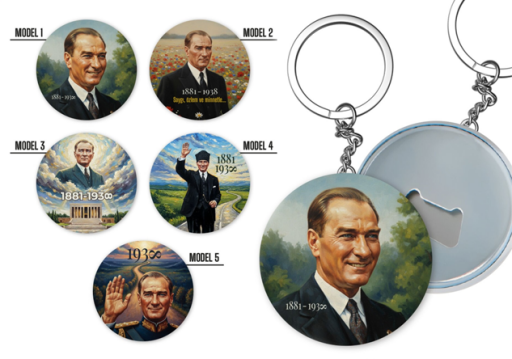 Atatürk Temalı Anahtarlık