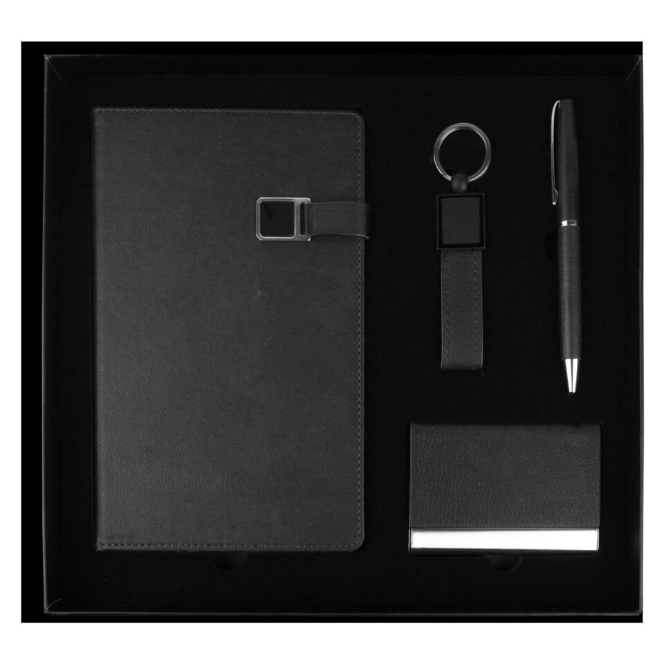 AYDINTEPE SİYAH HEDİYELİK SET Gri