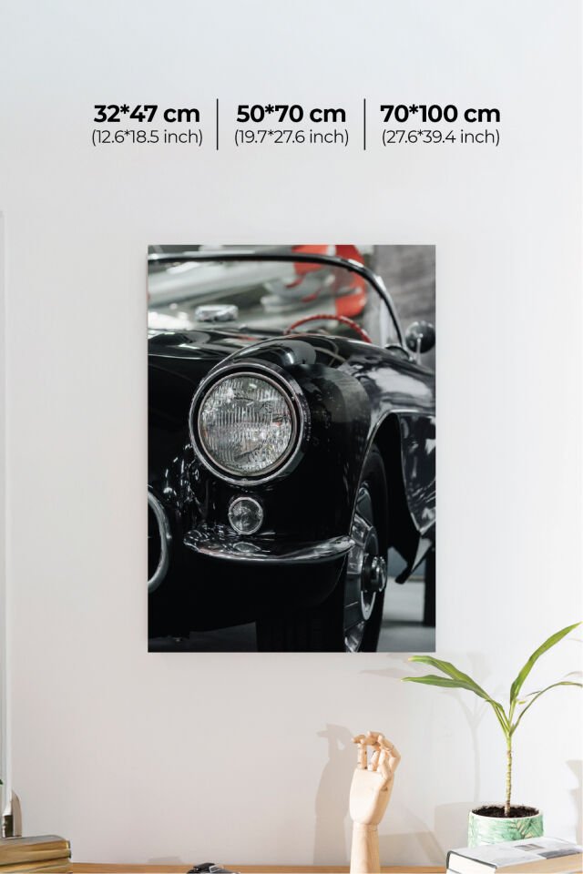 Nostaljik Klasik Otomobil Poster Modelleri - Klasik Seri 5 32x47 cm - Model 2 - 200 gr