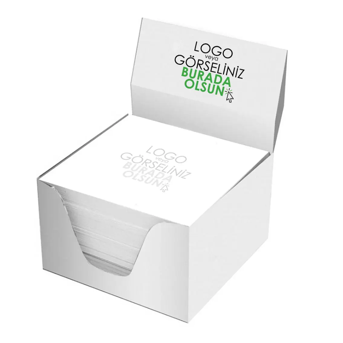 Kişiye Özel Küp Bloknot | İsimli ve Logolu Not Kağıdı - Giftcrea