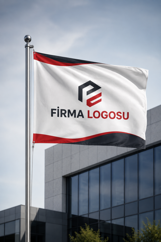 Logo Baskılı Bayrak | Kurumsal ve Özel Üretim Bayrak - Giftcrea