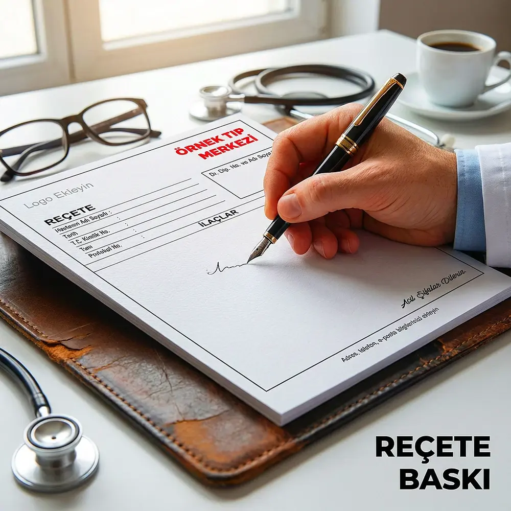 Reçete Baskı | A5 Doktor Reçetesi ve E-Reçetelik - Giftcrea