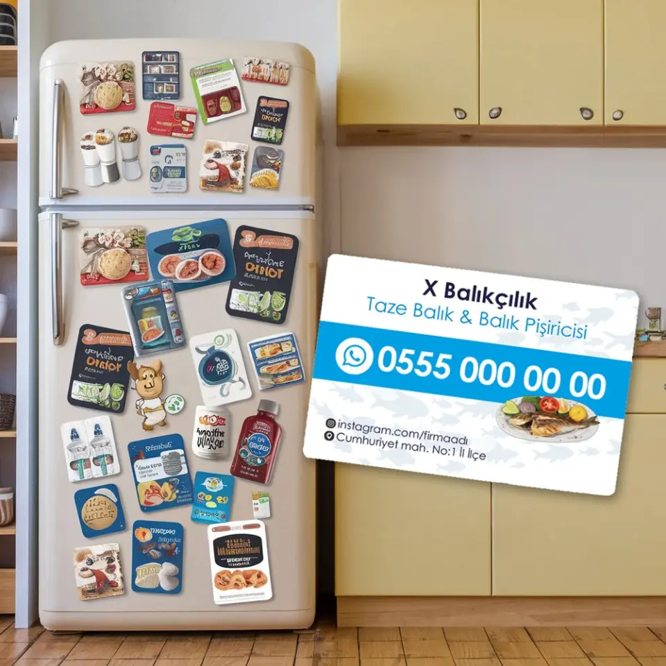 Mıknatıslı Kartvizit & Reklam Magneti Baskı | Ofset Kalitesi - Giftcrea