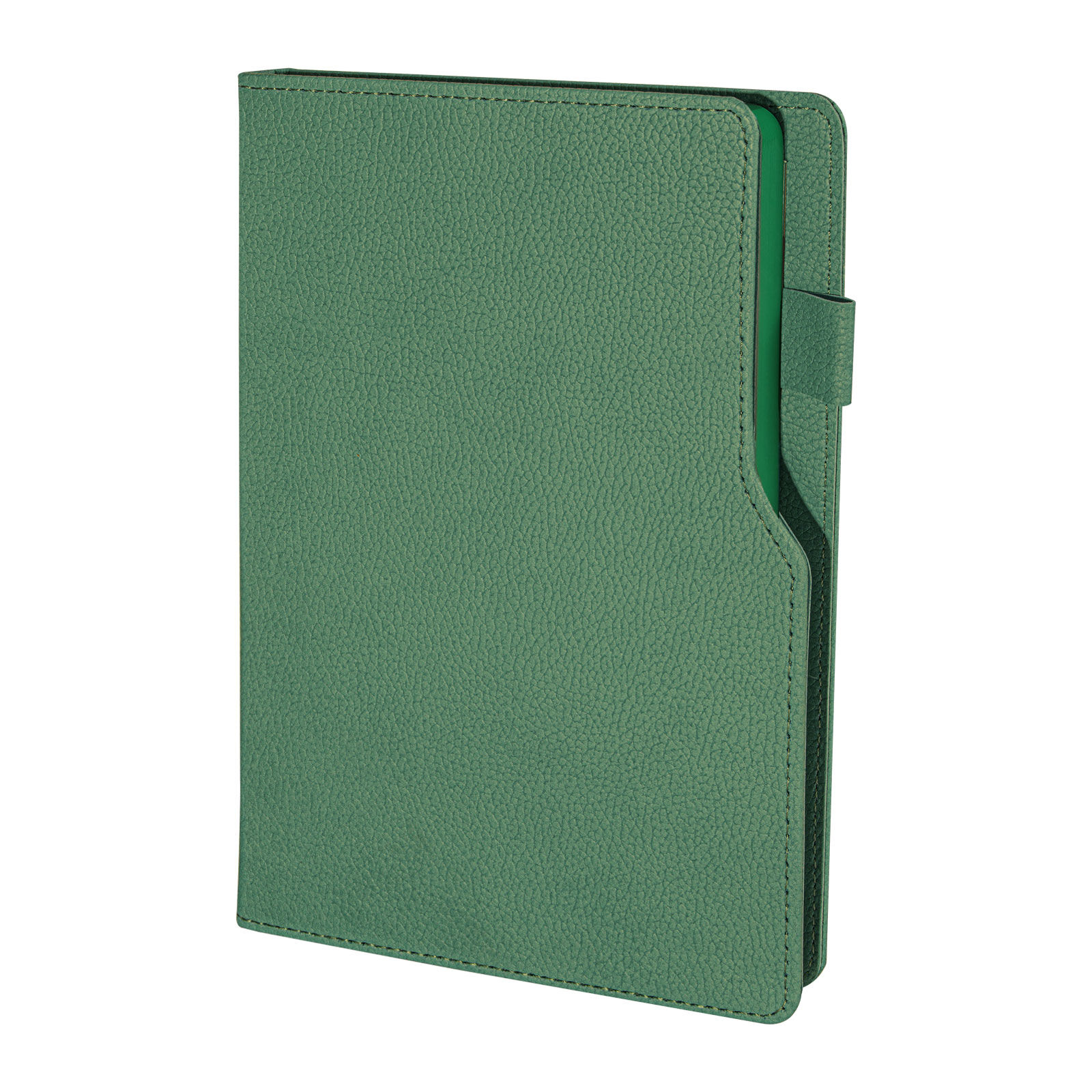 BAHÇELİEVLER SİYAH TARİHSİZ DEFTER Yeşil - 14,5x21 CM
