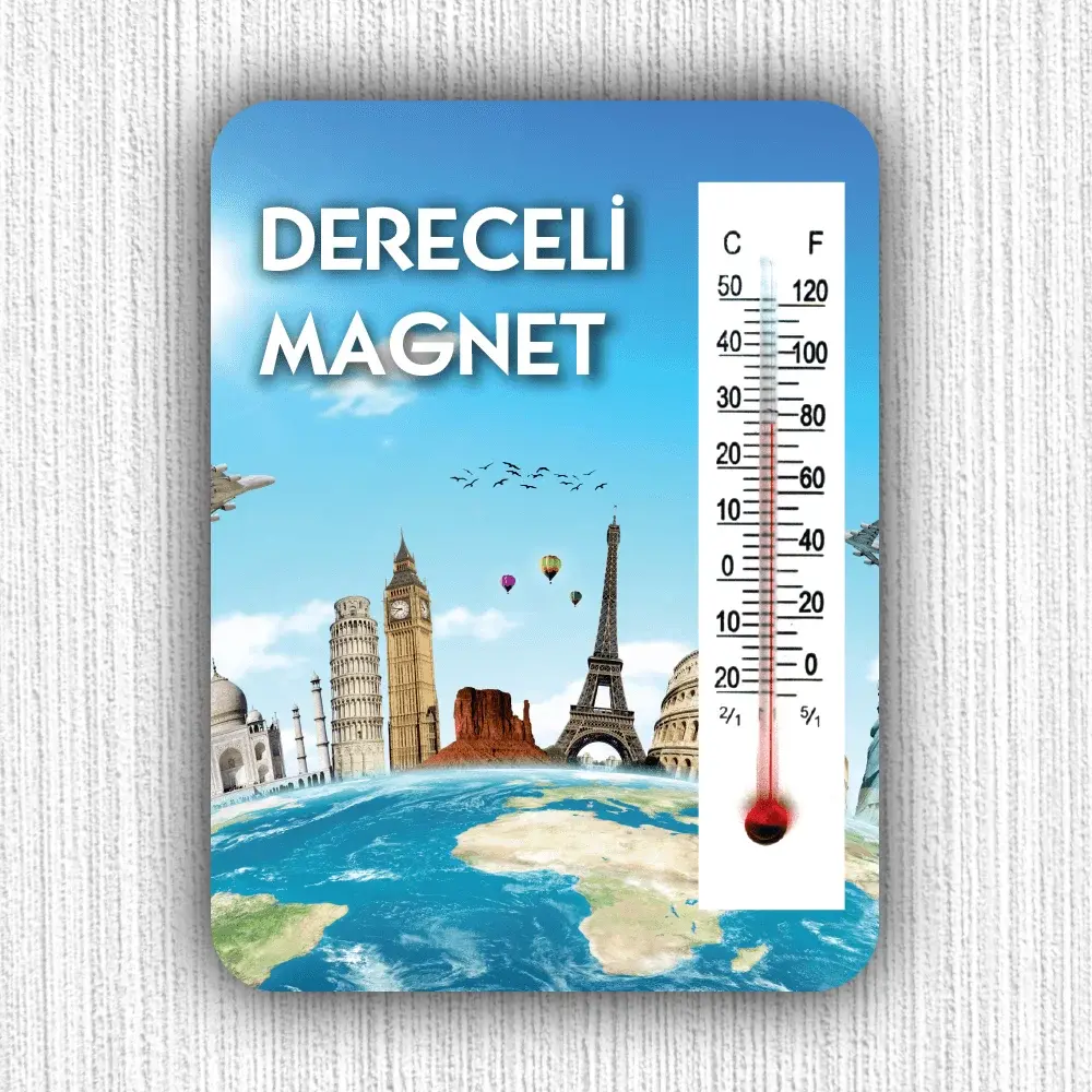 Dereceli Magnet | Termometreli Buzdolabı Magneti