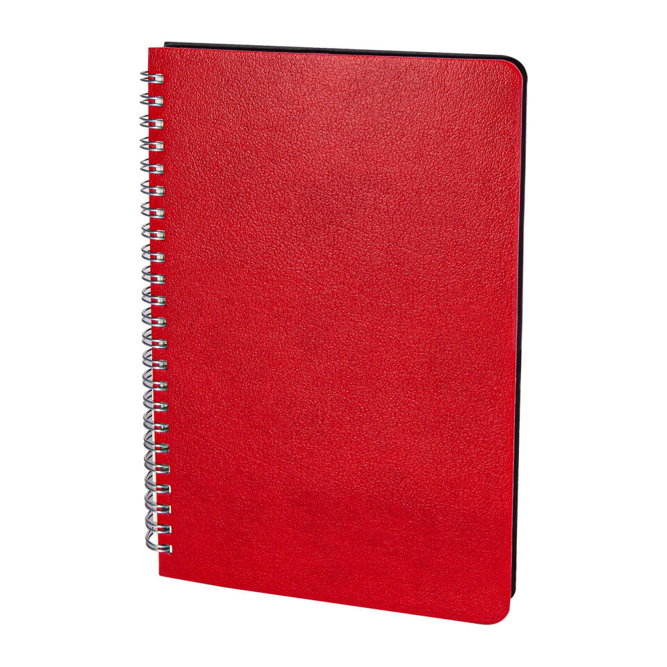 AKYURT SİYAH SPİRALLİ TARİHSİZ DEFTER Kırmızı - 13x21 CM
