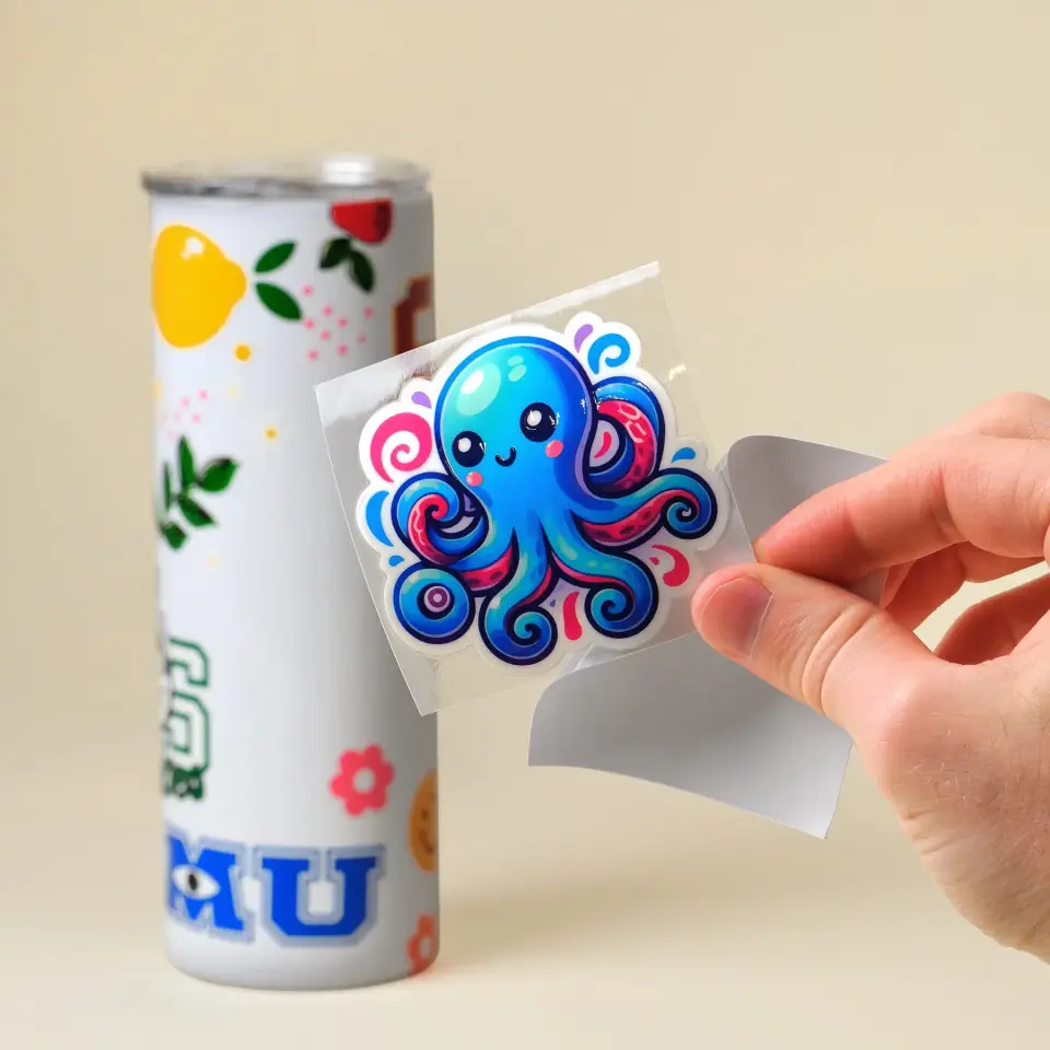 UV - DTF Soğuk Etiket Baskı | Suya Dayanıklı Transfer Sticker