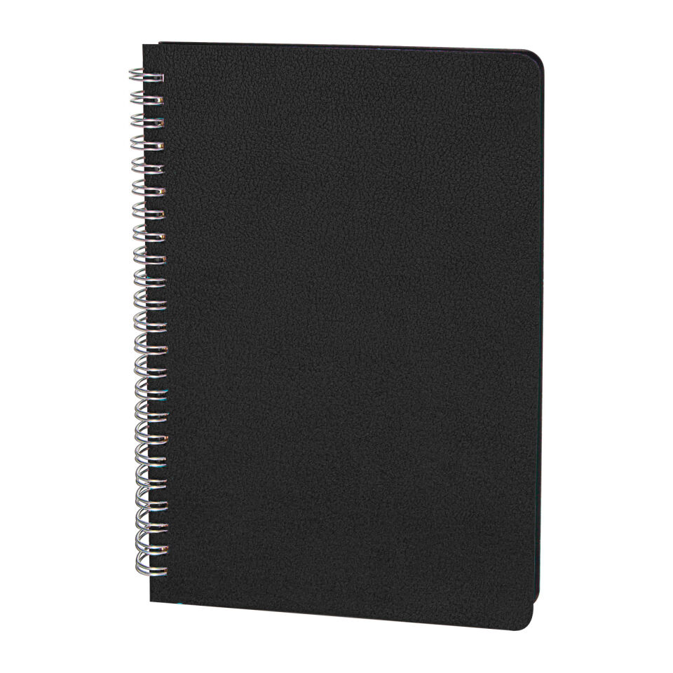AKYURT SİYAH SPİRALLİ TARİHSİZ DEFTER Siyah - 13x21 CM