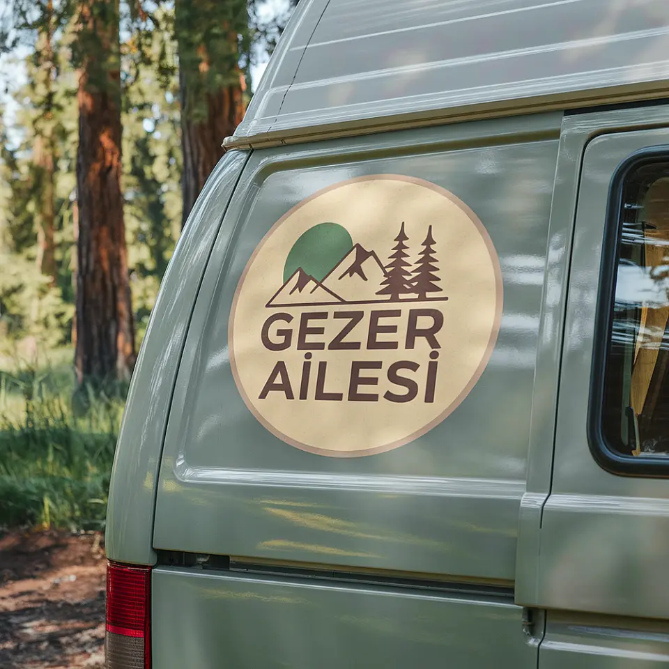 Karavan Sticker ve Etiketleri | Kişiye Özel Karavan Yazı ve Logo