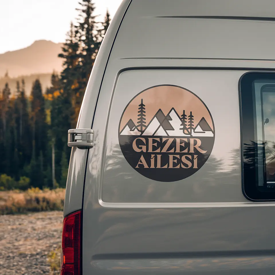 Karavan Sticker ve Etiketleri | Kişiye Özel Karavan Yazı ve Logo