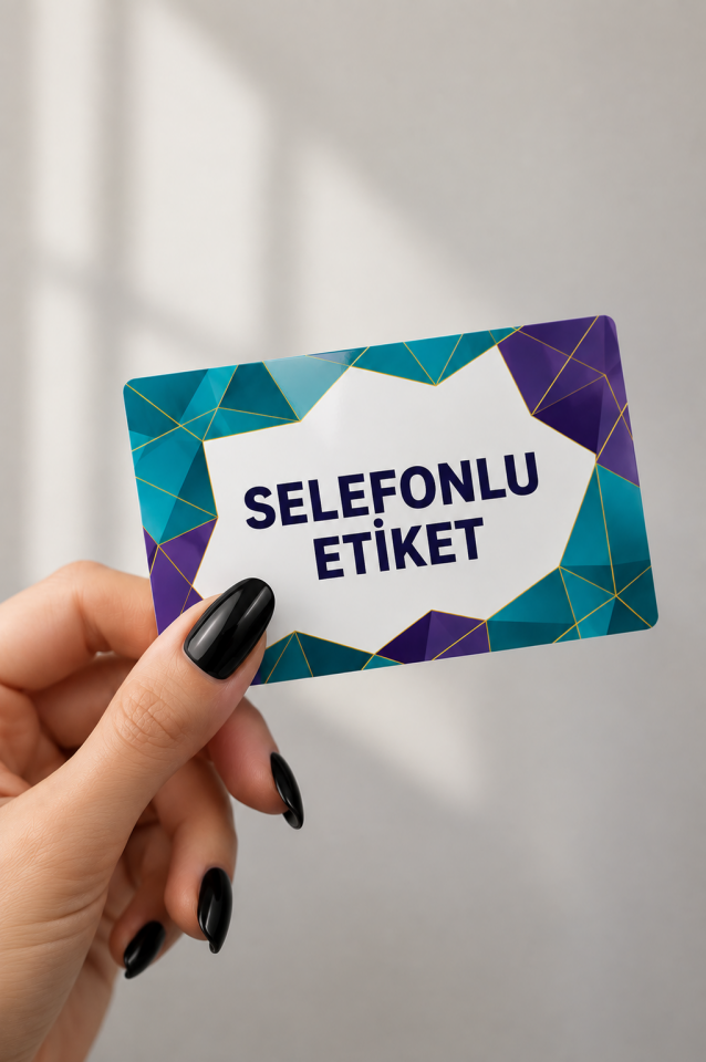Selefonlu Etiket Baskı | Parlak ve Dayanıklı Ürün Etiketi