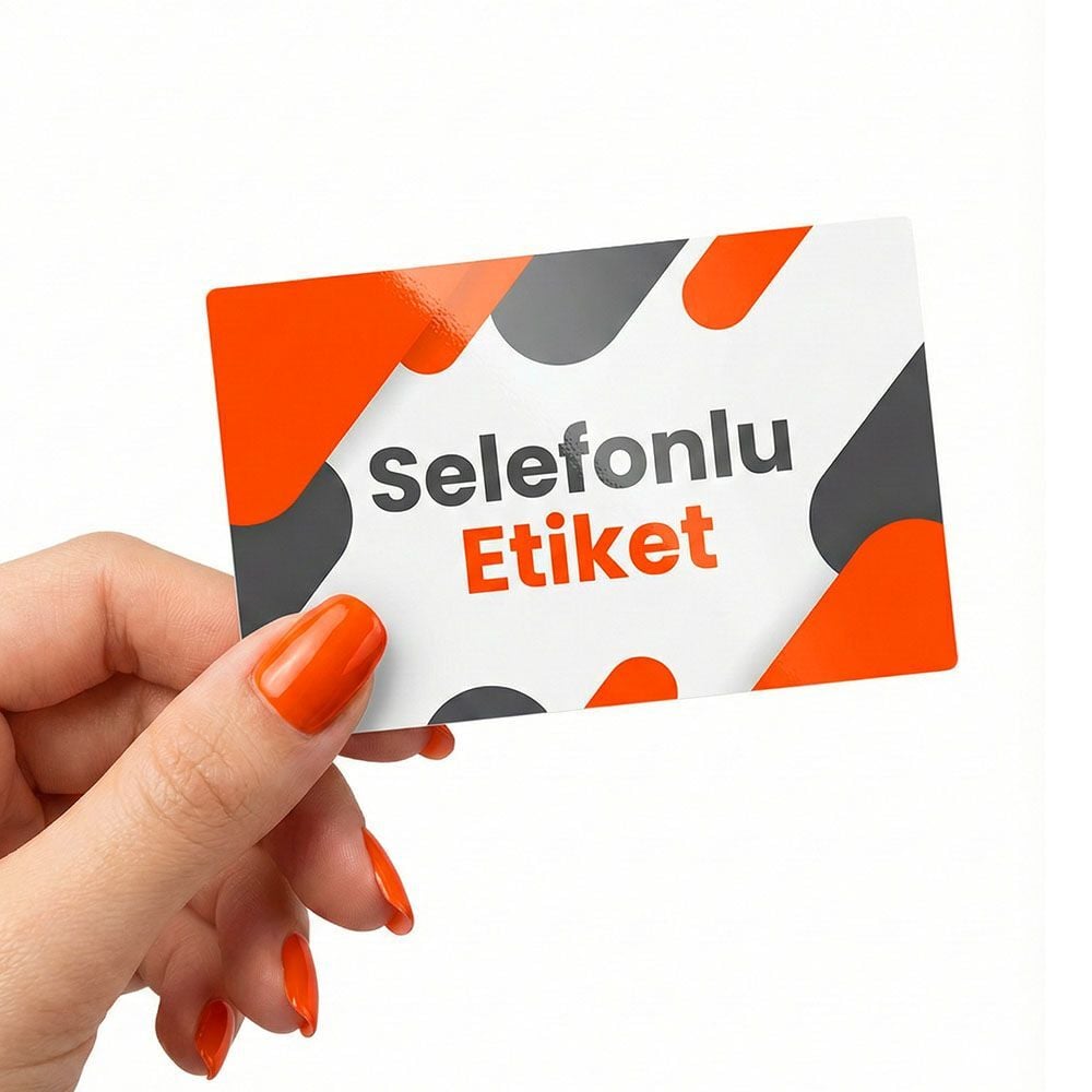 Selefonlu Etiket Baskı | Parlak ve Dayanıklı Ürün Etiketi