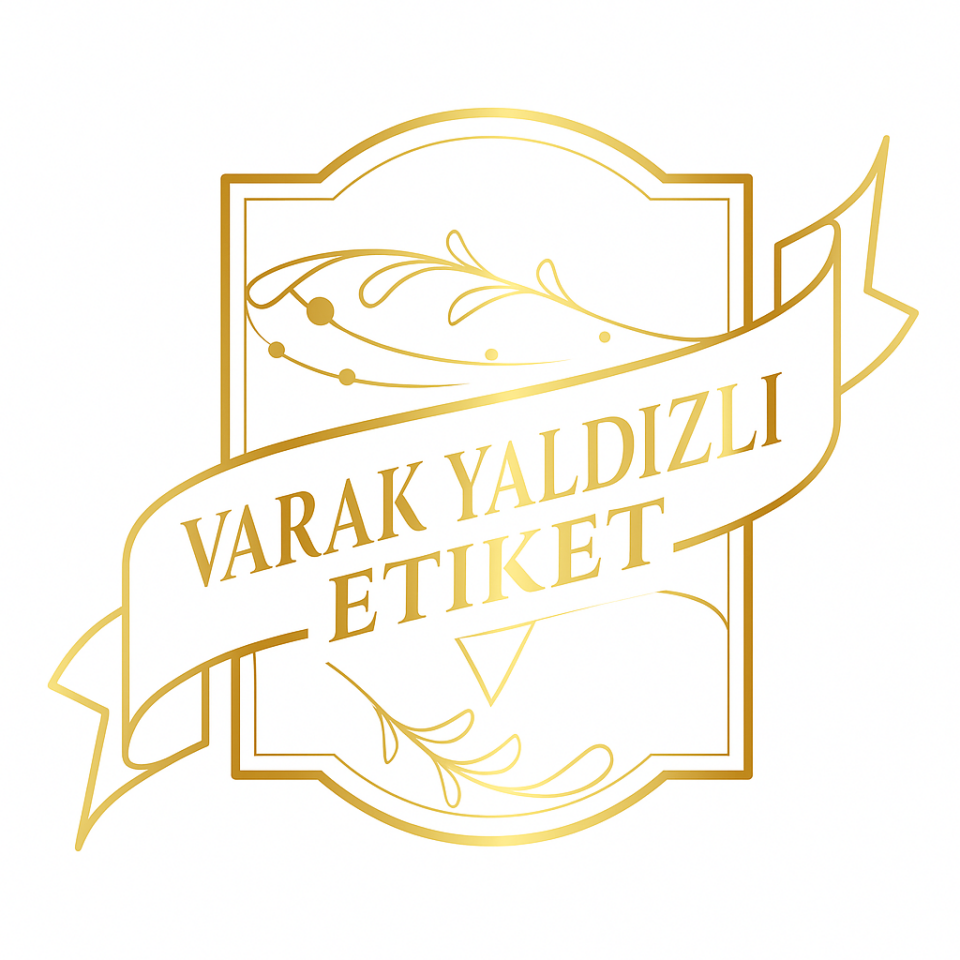 Varak Yaldızlı Parlak Selefonlu Etiket | Altın Yaldız Baskılı Etiket