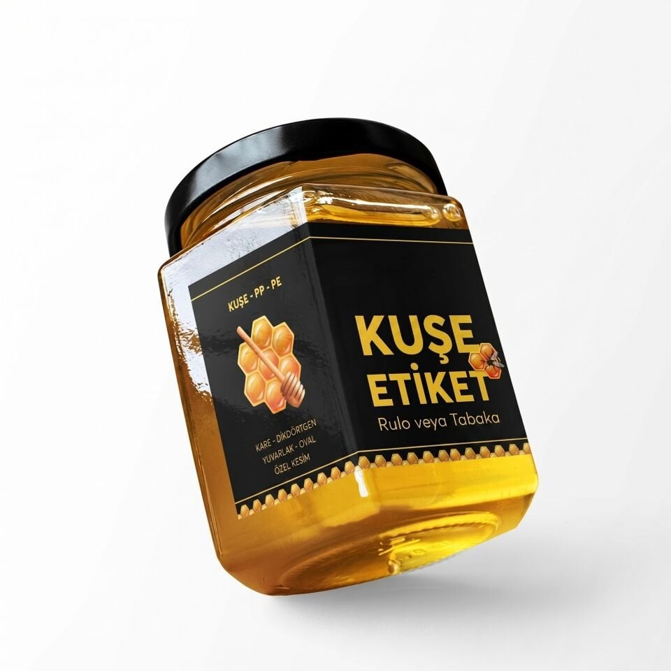 Düz Kesim Crack Back Kuşe Etiket | Kolay Soyulan Yapışkanlı Etiket
