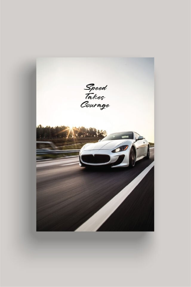 Spor Otomobil Poster Modelleri - Performans Seri 1 50x70 cm - Model 3 - 200 gr