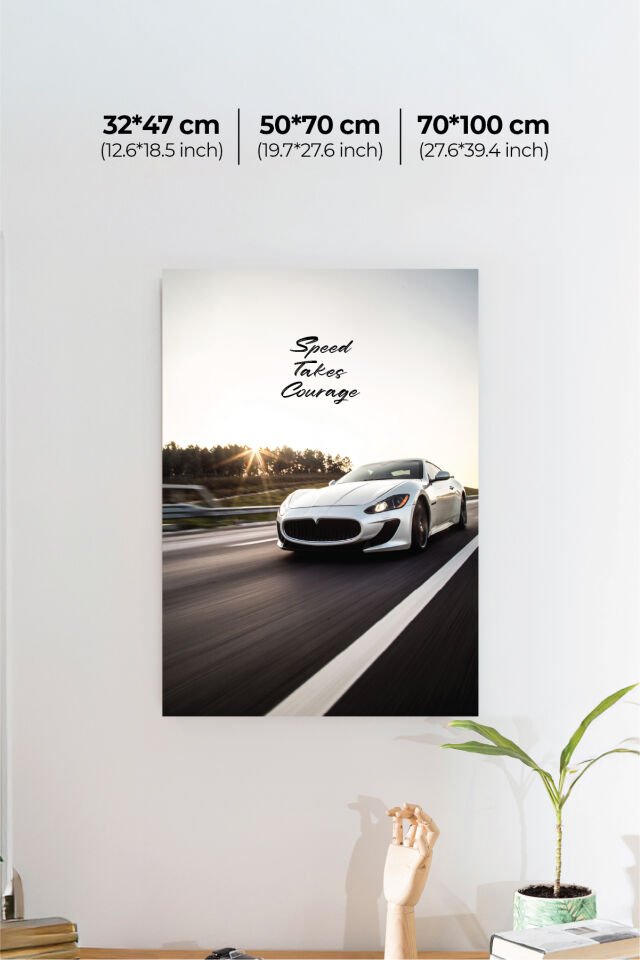 Spor Otomobil Poster Modelleri - Performans Seri 1 50x70 cm - Model 3 - 200 gr