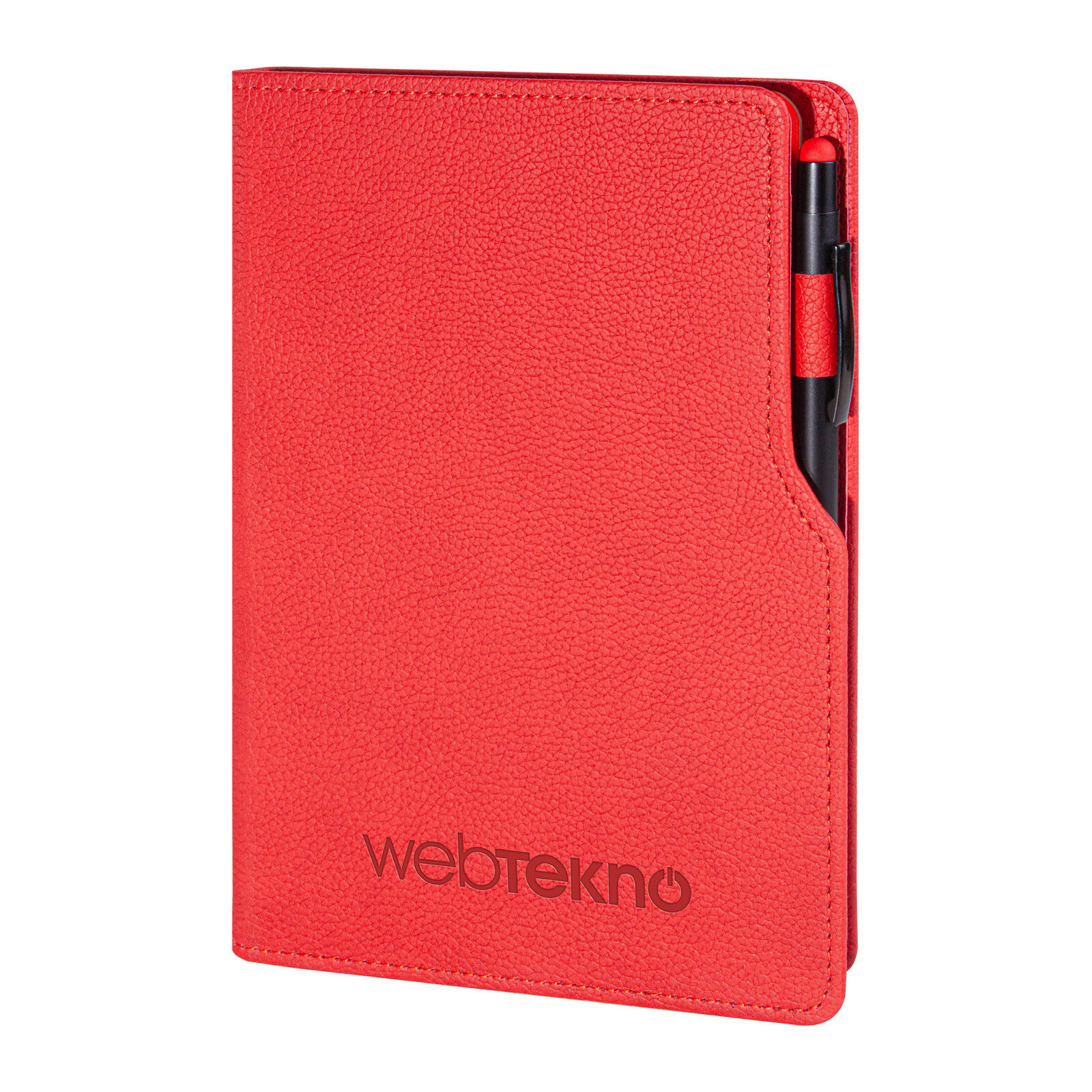 BAHÇELİEVLER SİYAH TARİHSİZ DEFTER Kırmızı - 14,5x21 CM