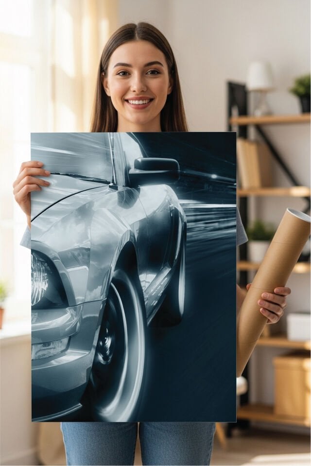 Spor Otomobil Poster Modelleri - Performans Seri 2 50x70 cm - Model 4 - 200 gr