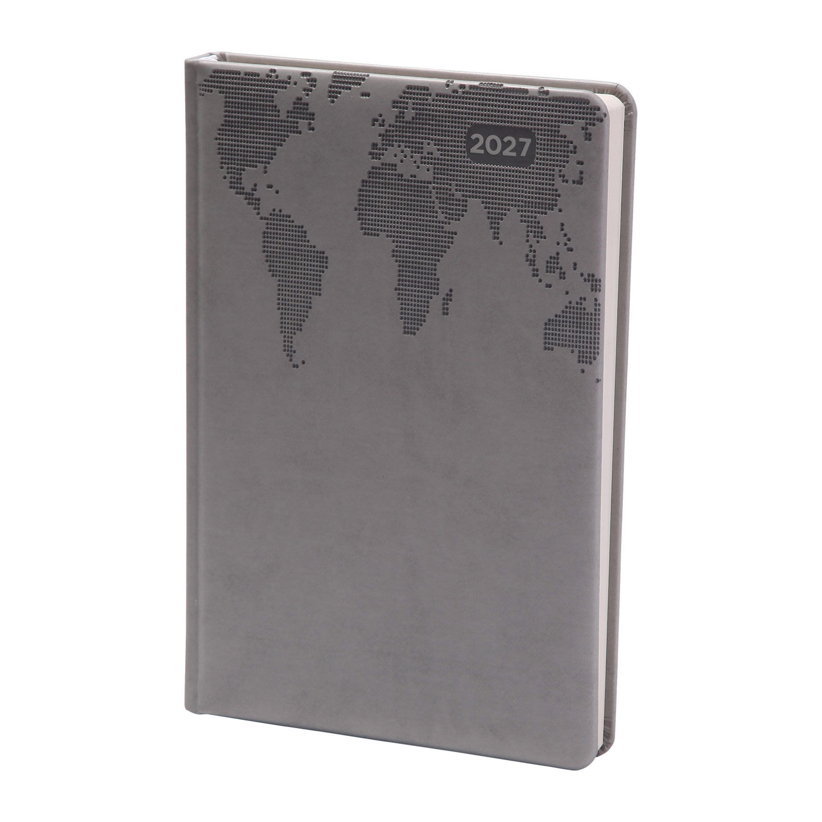KOCATEPE SİYAH TARİHLİ AJANDA Gri - 17X24 CM