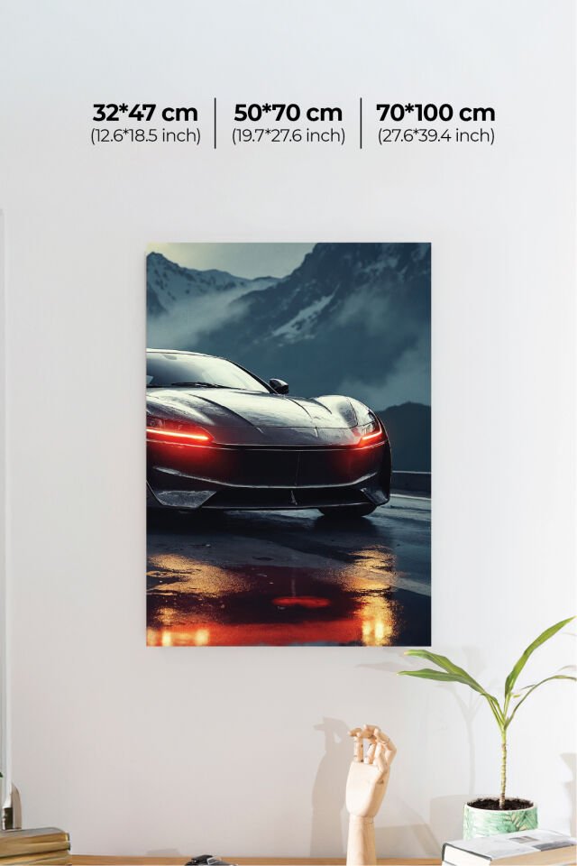 Spor Otomobil Poster Modelleri - Performans Seri 2 50x70 cm - Model 1 - 250 gr