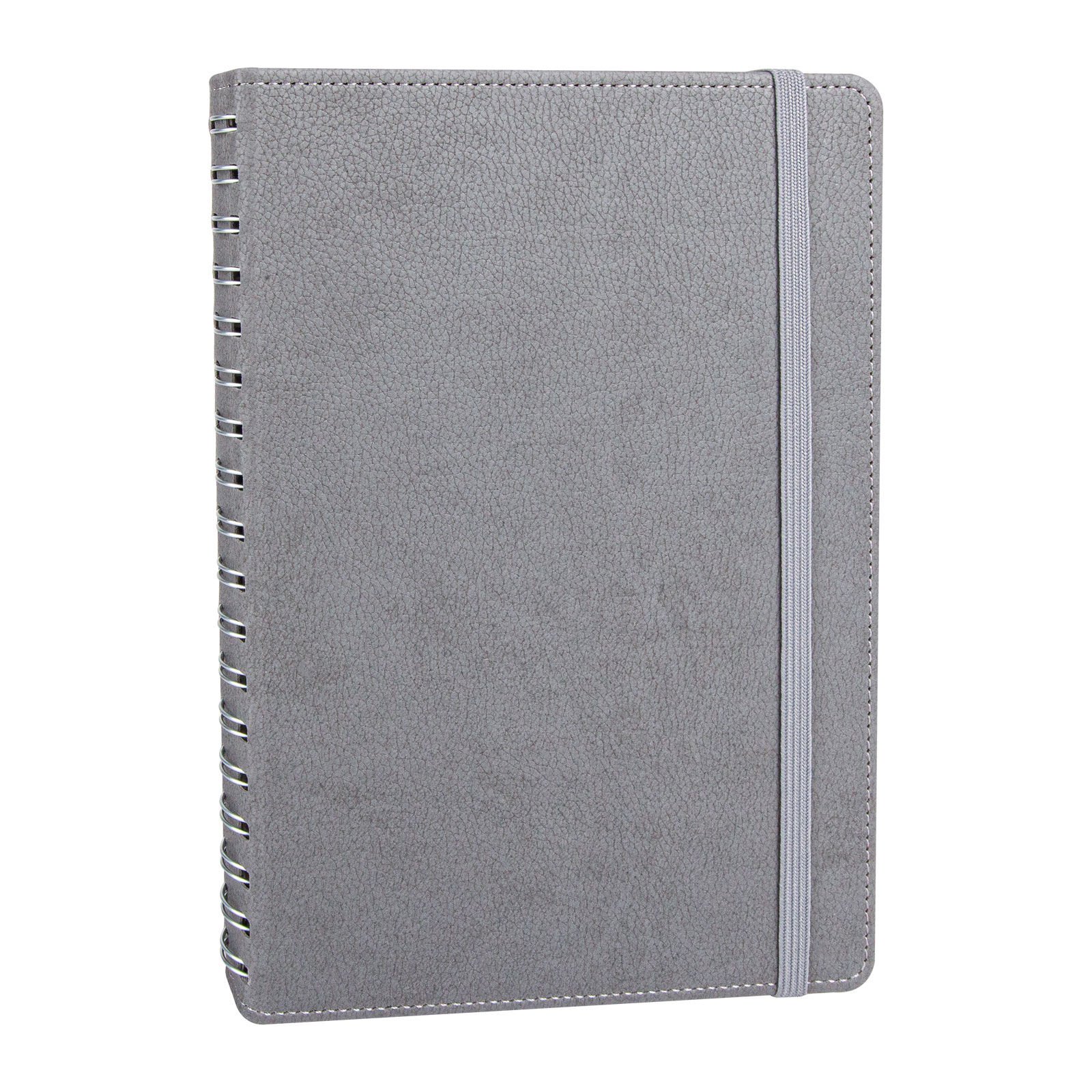 ANITTEPE SİYAH TARİHLİ GİZLİ SPİRALLİ AJANDA Gri - 17X24 CM