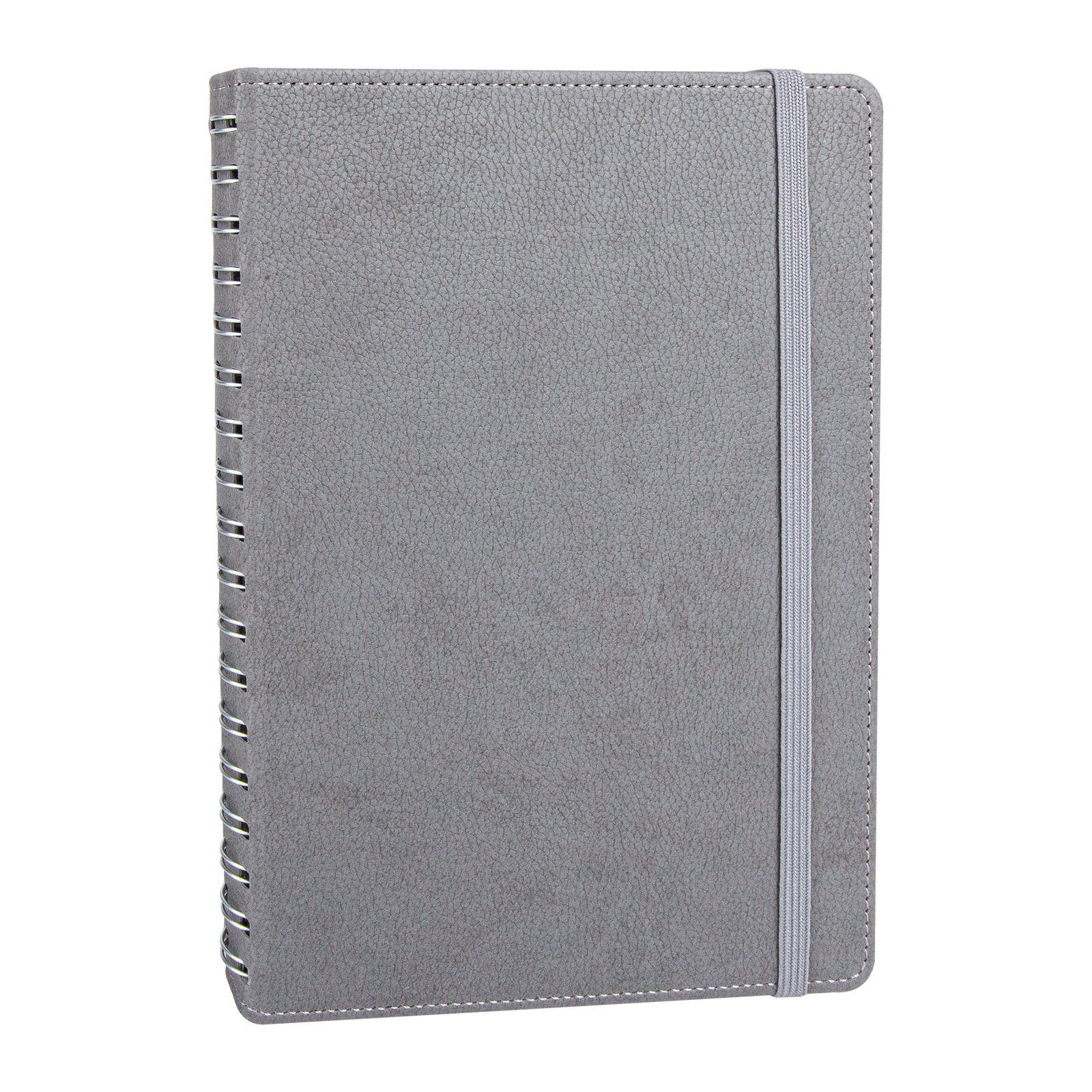 ANITTEPE SİYAH TARİHLİ GİZLİ SPİRALLİ AJANDA Gri - 17X24 CM