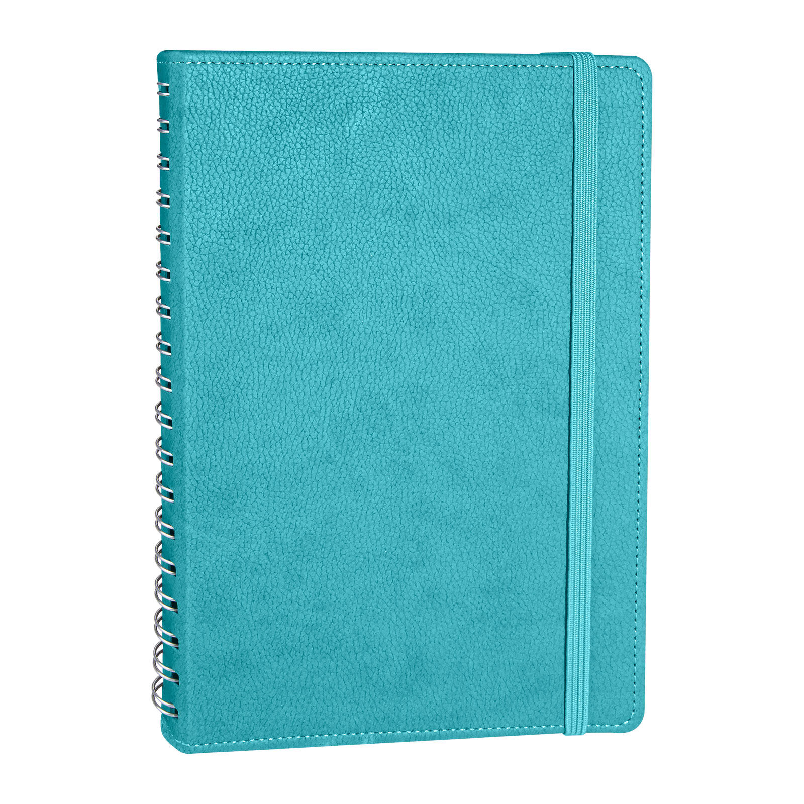 ANITTEPE SİYAH TARİHLİ GİZLİ SPİRALLİ AJANDA Turkuaz - 17X24 CM