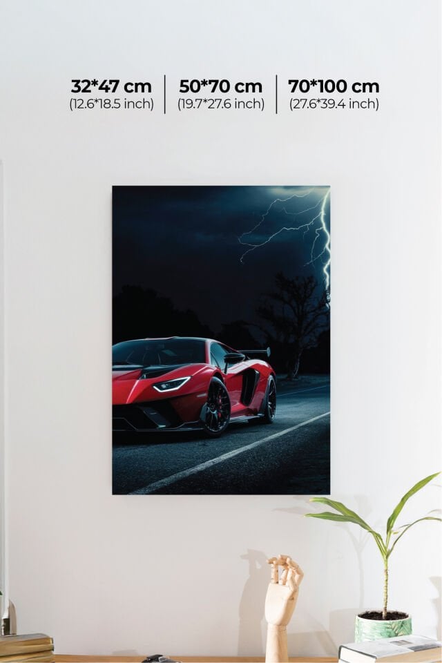 Spor Otomobil Poster Modelleri - Performans Seri 2 70x100 cm - Model 2 - 250 gr