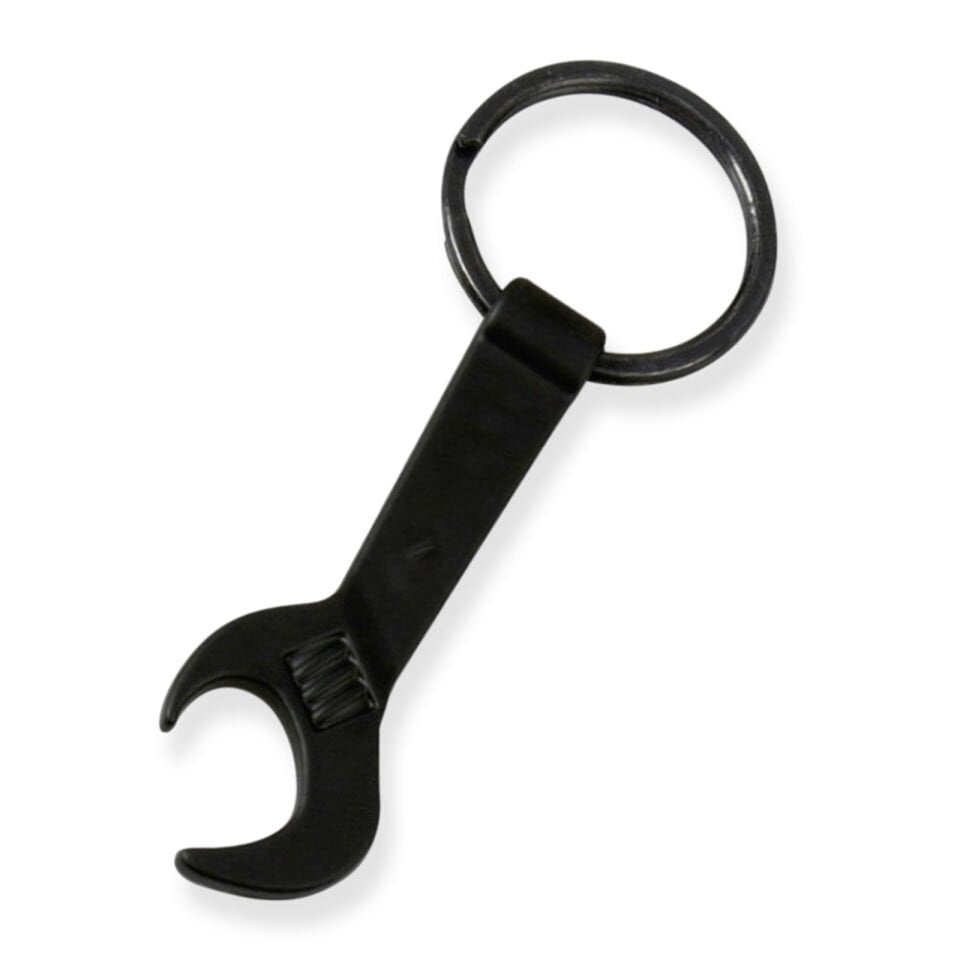 ALTKOZAN SİYAH ÇİFT YÖN METAL ANAHTARLIK Gümüş