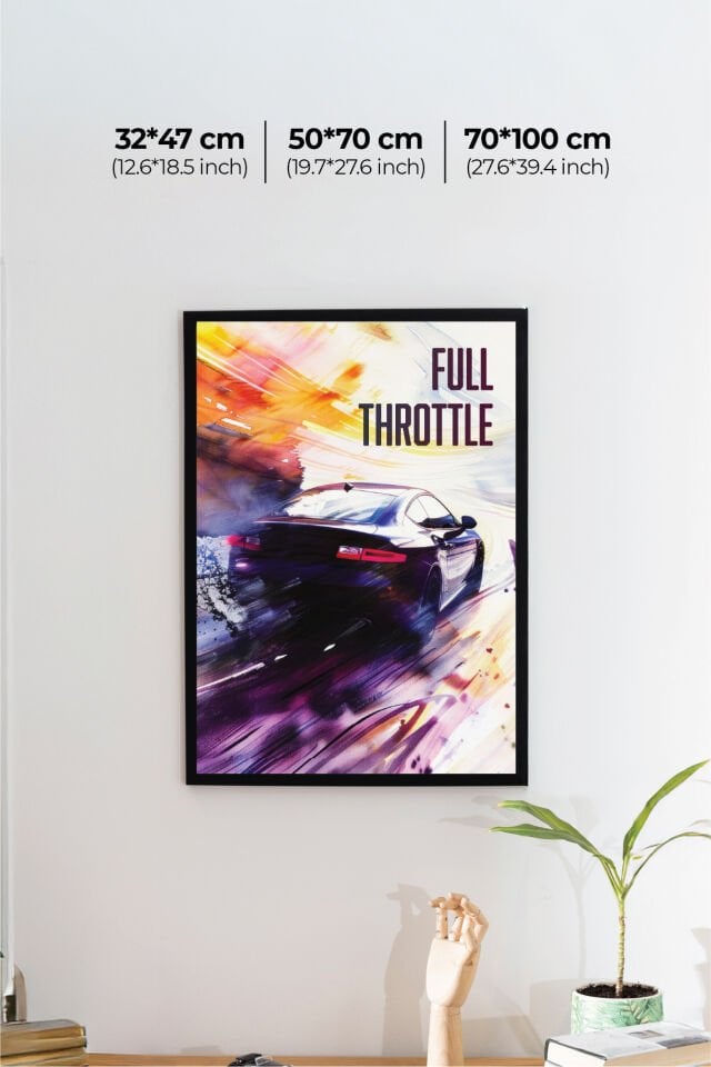 Spor Otomobil Poster Modelleri - Performans Seri 3 32x47 cm - Model 1 - 150 gr