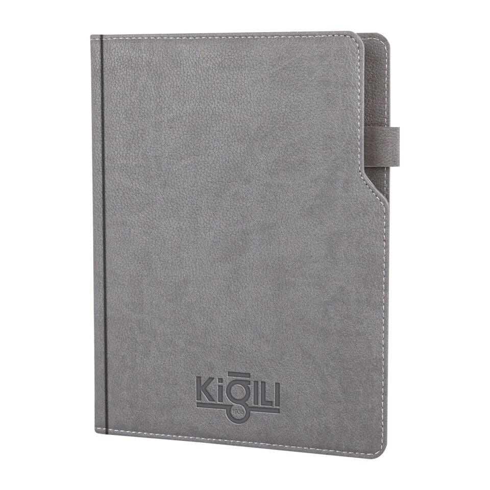ÜMİTKÖY SİYAH TARİHLİ AJANDA Gri - 17X24 CM
