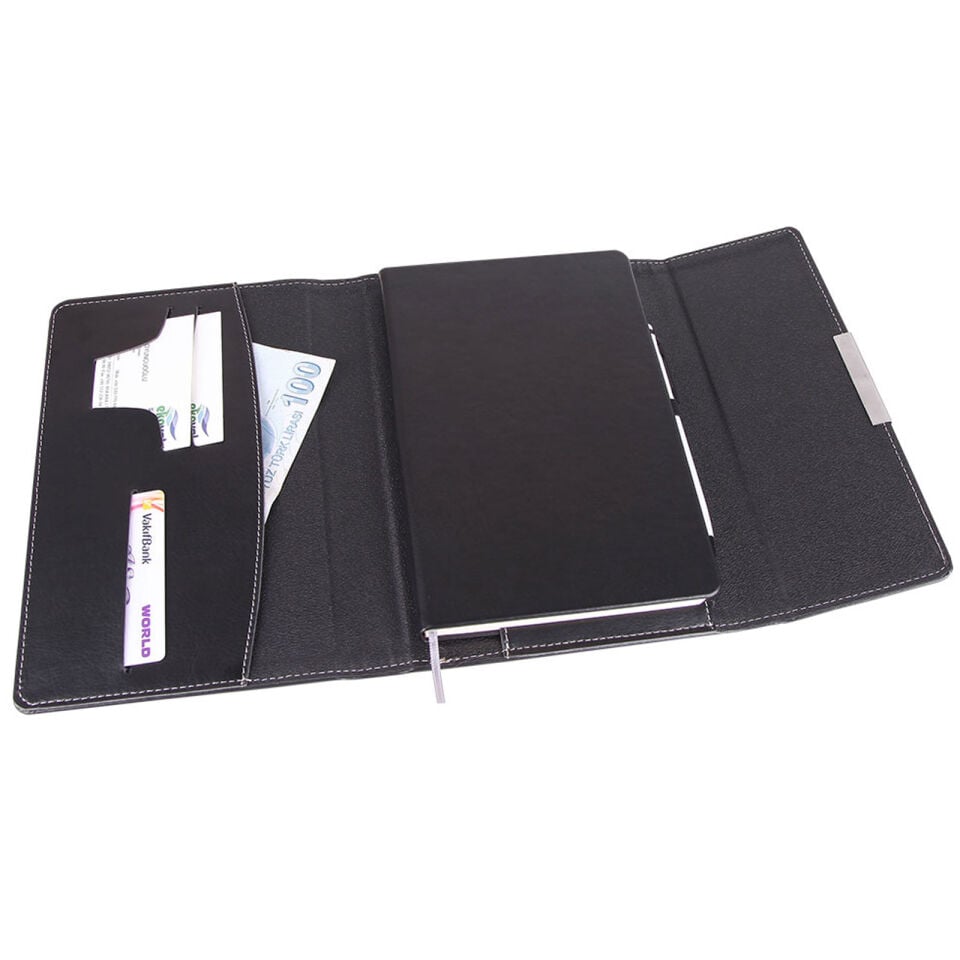 ÜRGÜP SİYAH ÇANTALI DEFTER (16X23 CM) Siyah