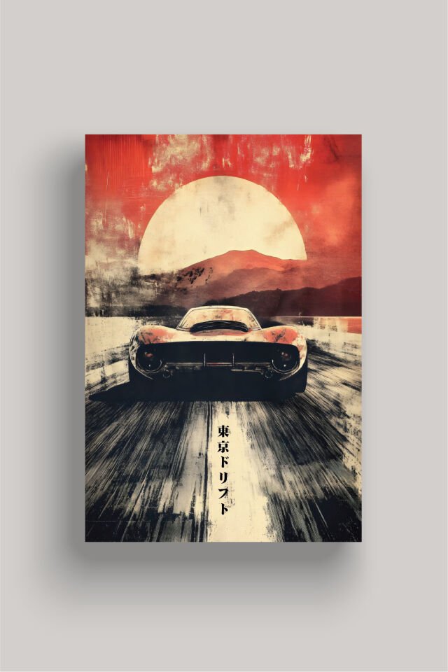 Spor Otomobil Poster Modelleri - Performans Seri 3 50x70 cm - Model 2 - 200 gr