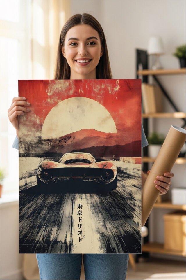 Spor Otomobil Poster Modelleri - Performans Seri 3 70x100 cm - Model 2 - 250 gr