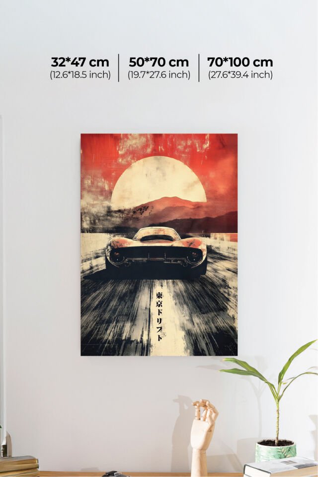 Spor Otomobil Poster Modelleri - Performans Seri 3 70x100 cm - Model 2 - 250 gr