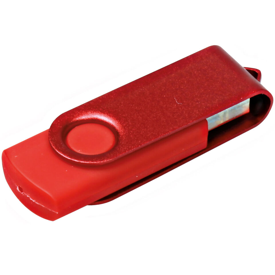 EŞREFOĞULLARI SİYAH DÖNER KAPAKLI USB BELLEK Kırmızı - 32 GB