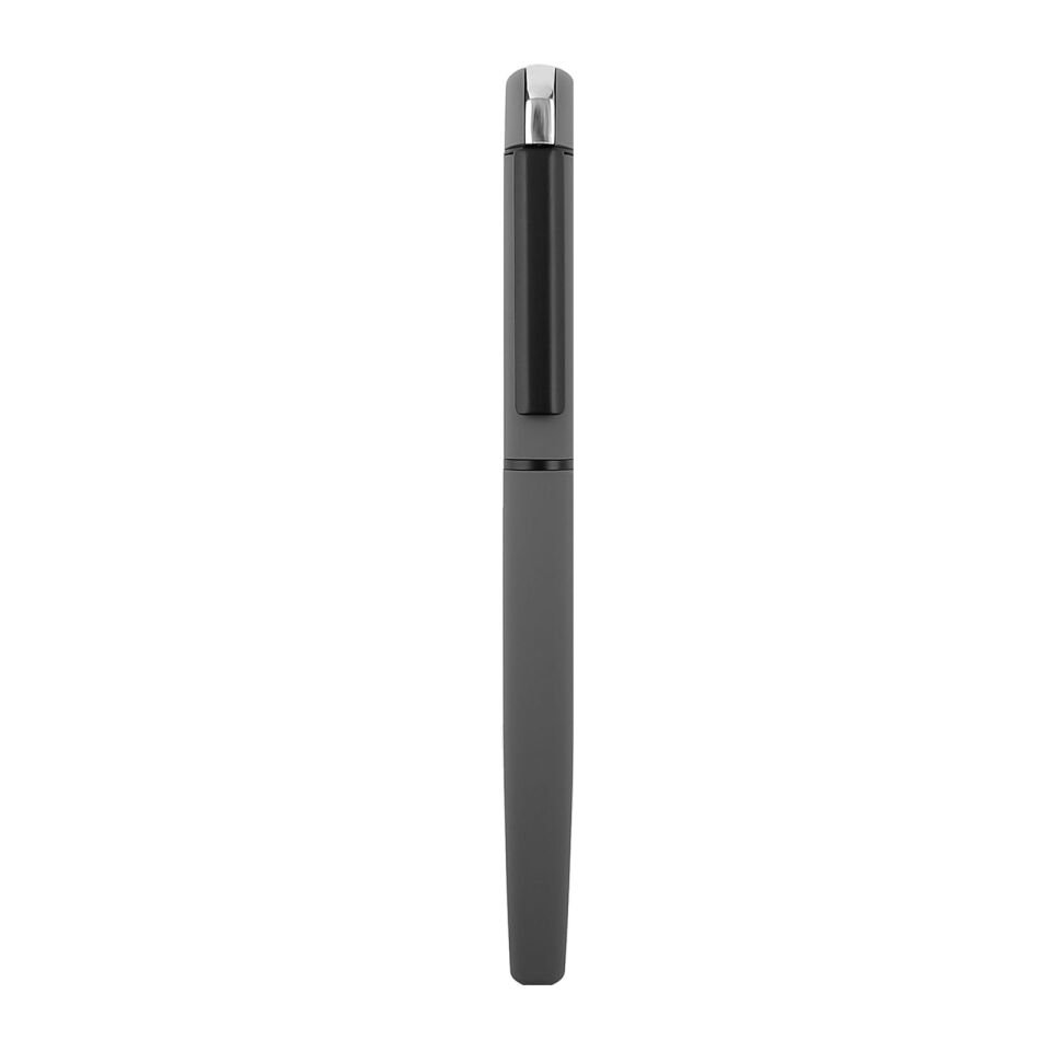 KURŞUNLU SİYAH METAL ROLLER KALEM Gri