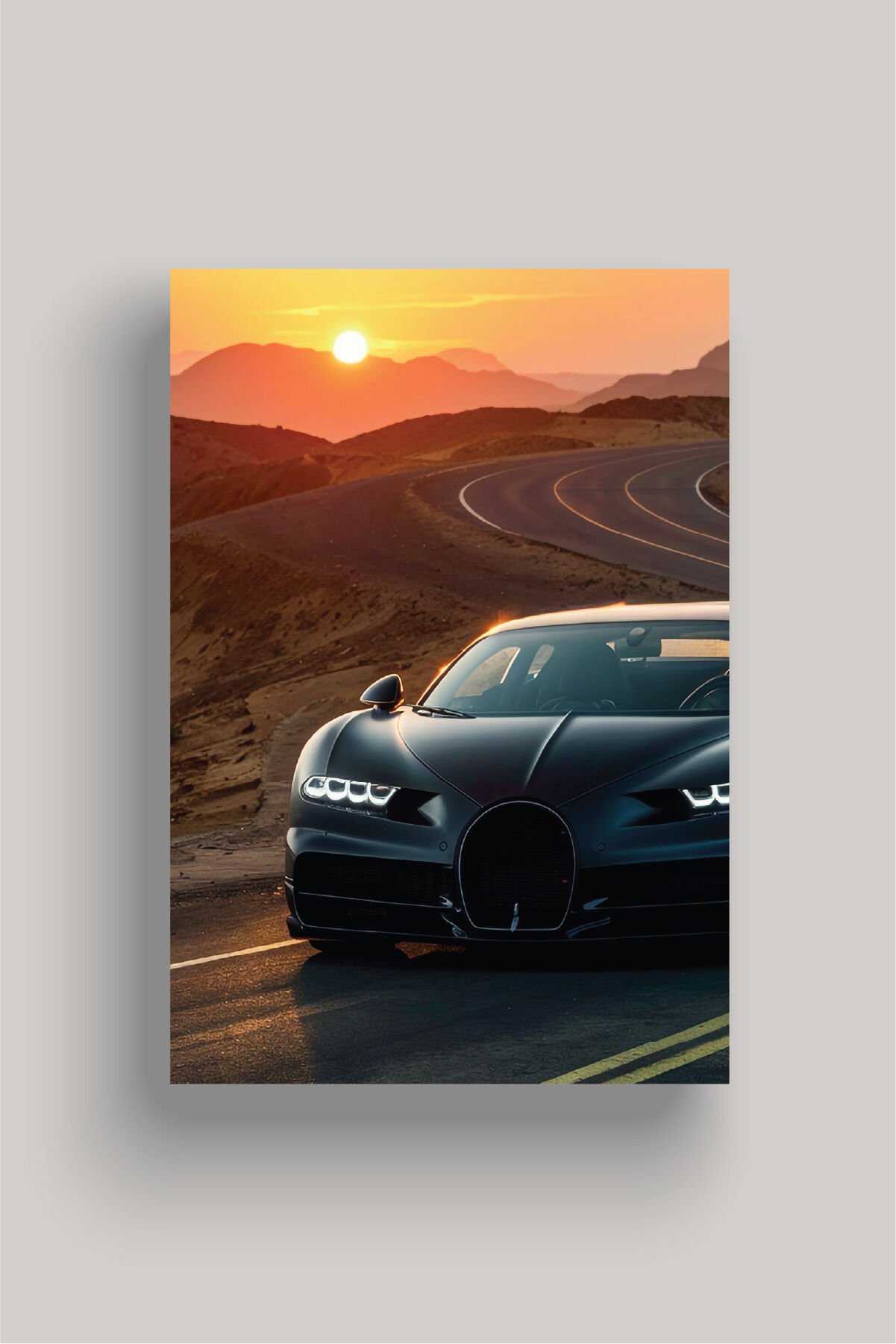 Spor Otomobil Poster Modelleri - Performans Seri 4 50x70 cm - Model 2 - 150 gr