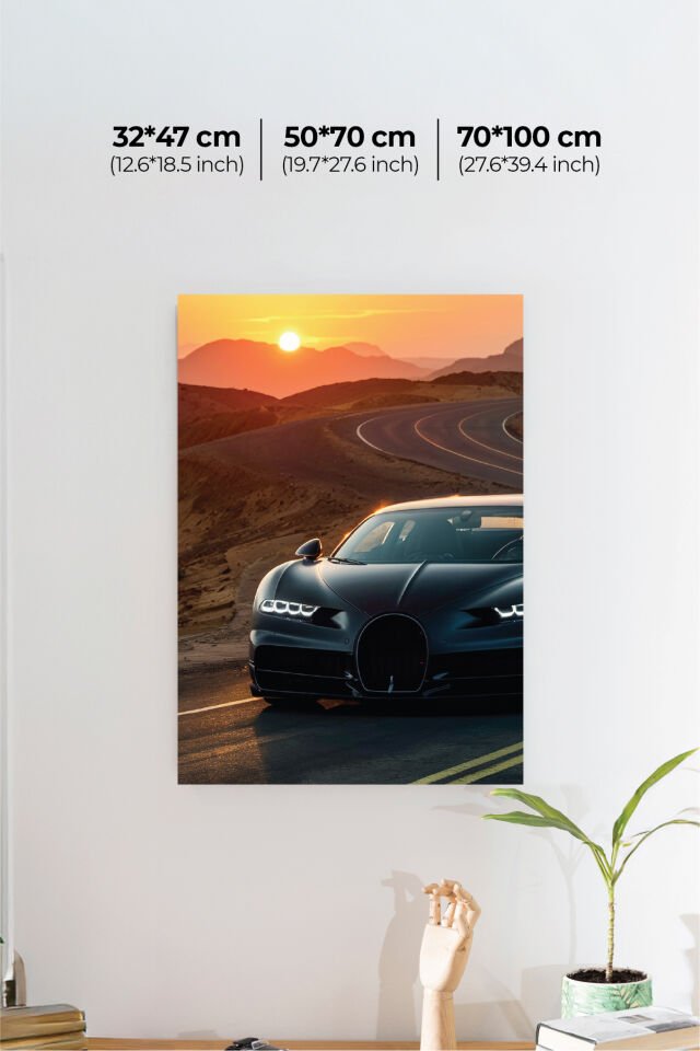 Spor Otomobil Poster Modelleri - Performans Seri 4 50x70 cm - Model 2 - 150 gr