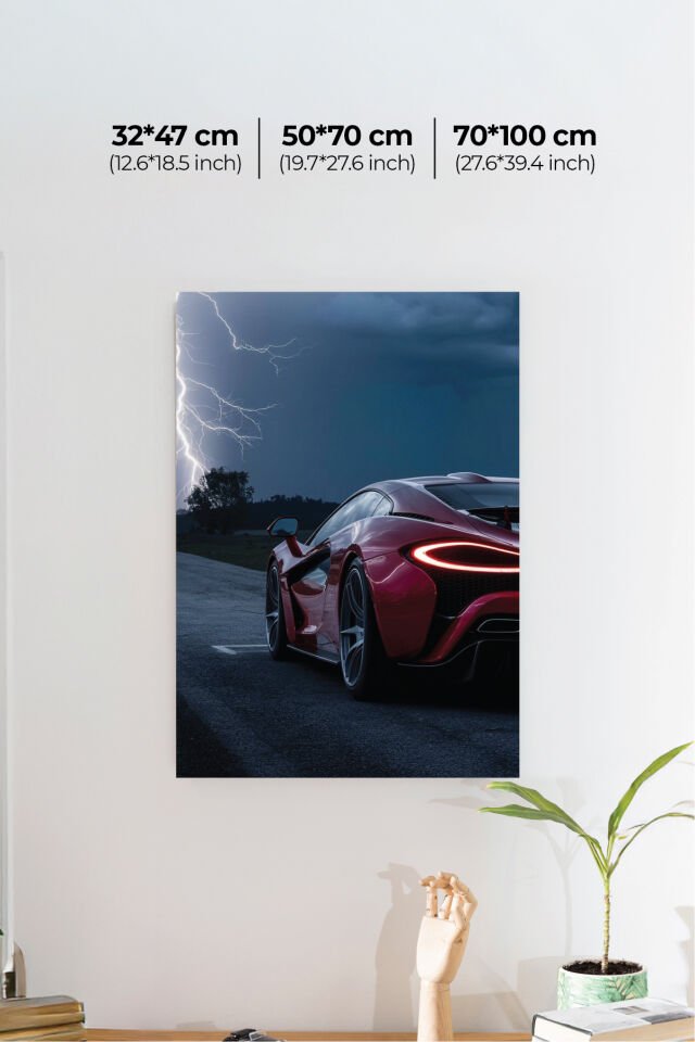 Spor Otomobil Poster Modelleri - Performans Seri 4 50x70 cm - Model 3 - 200 gr