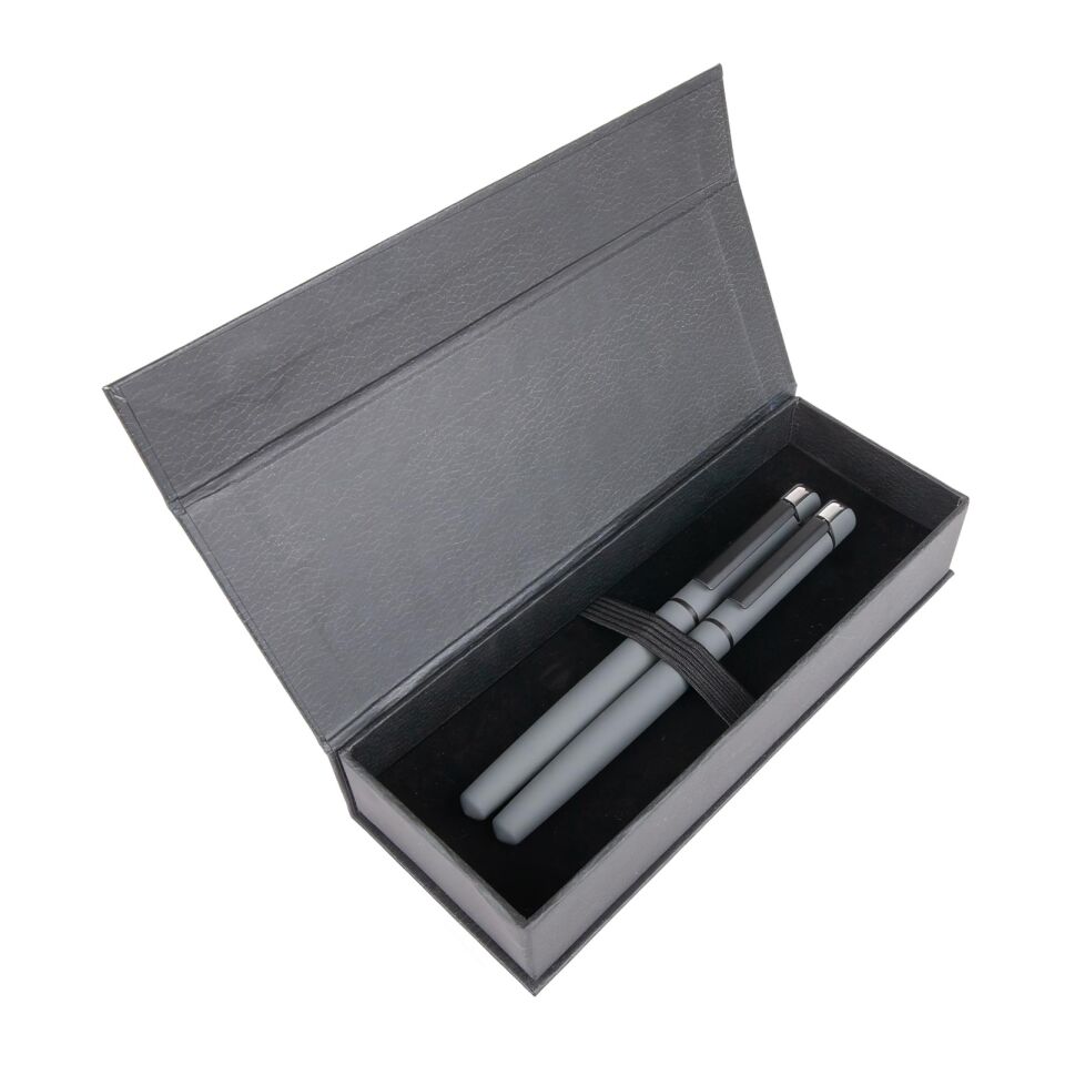 MERAM SİYAH İKİLİ KALEM SETİ Gri