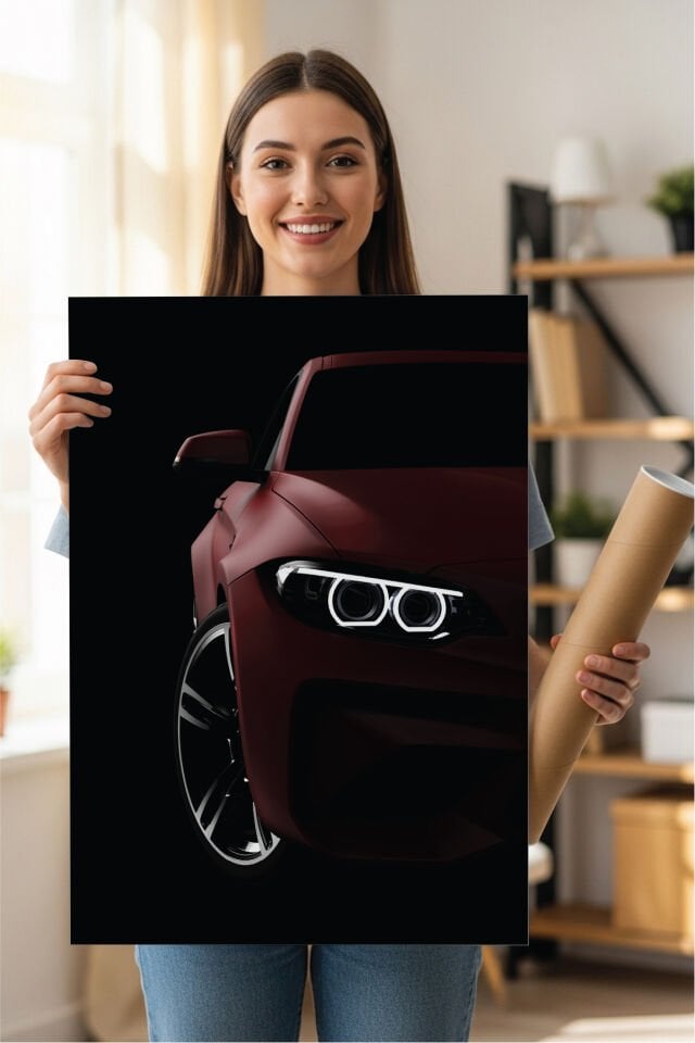 Spor Otomobil Poster Modelleri - Performans Seri 5 70x100 cm - Model 4 - 250 gr