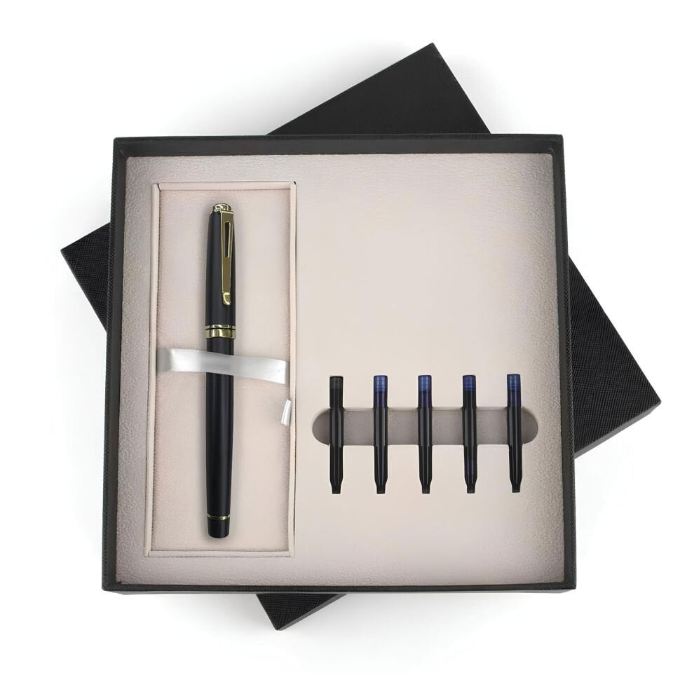 ESKİPAZAR SİYAH DOLMA KALEM SETİ