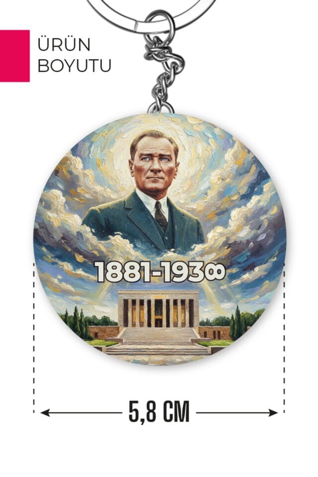 10 Kasım Atatürk Temalı Açacaklı Anahtarlık | Anma Günü Hediyelik ve Hatıra 10 Adet