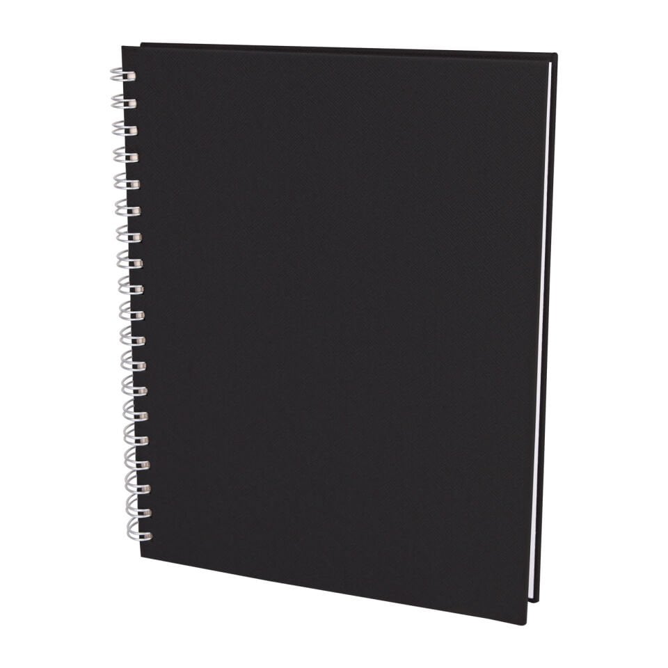 SEĞMENLER SİYAH KARELİ SPİRALLİ TARİHSİZ DEFTER (19X25 CM) Gri