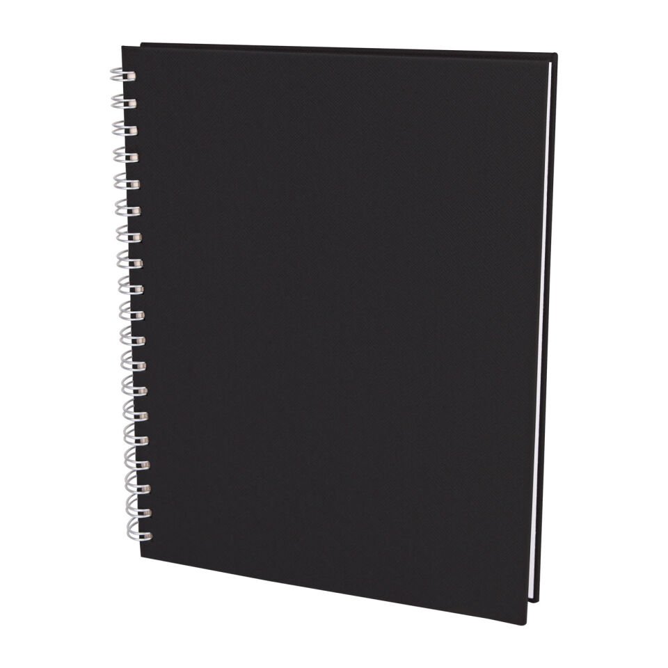 SEĞMENLER SİYAH KARELİ SPİRALLİ TARİHSİZ DEFTER (19X25 CM) Siyah