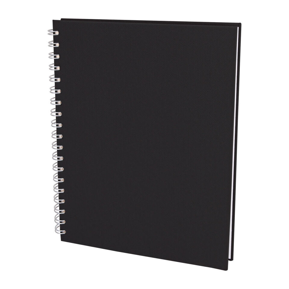 SEĞMENLER SİYAH KARELİ SPİRALLİ TARİHSİZ DEFTER (19X25 CM) Siyah