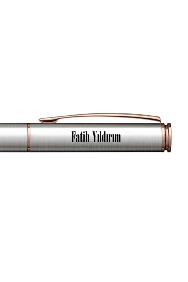 Kişiye Özel Scrikss 64 Roller Kalem 0.7mm - UV Baskılı İsim, Logo ve Kurumsal Metal Kalem Bronz-Krom