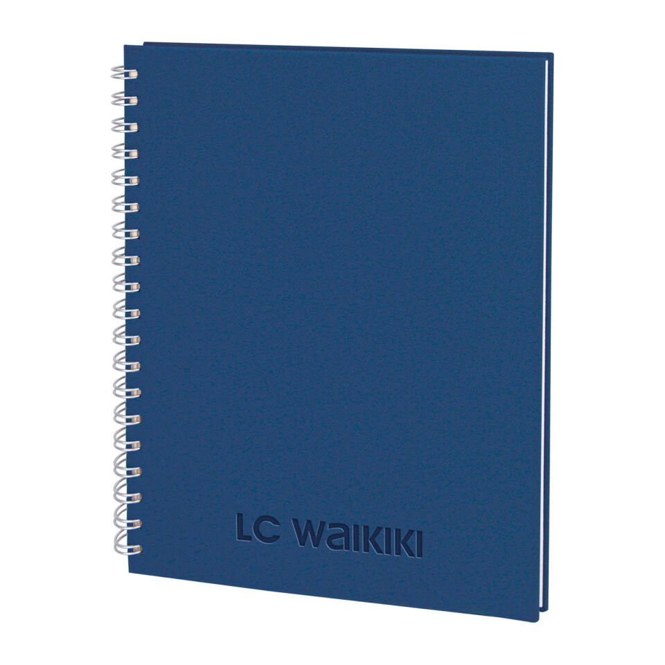 SEĞMENLER SİYAH KARELİ SPİRALLİ TARİHSİZ DEFTER (19X25 CM) Lacivert